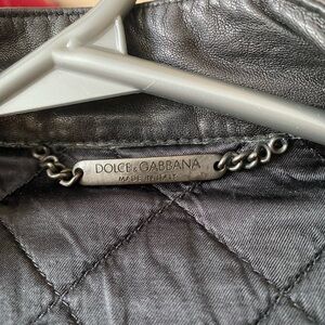 Dolce & Gabbana Black Quilted Outerwear